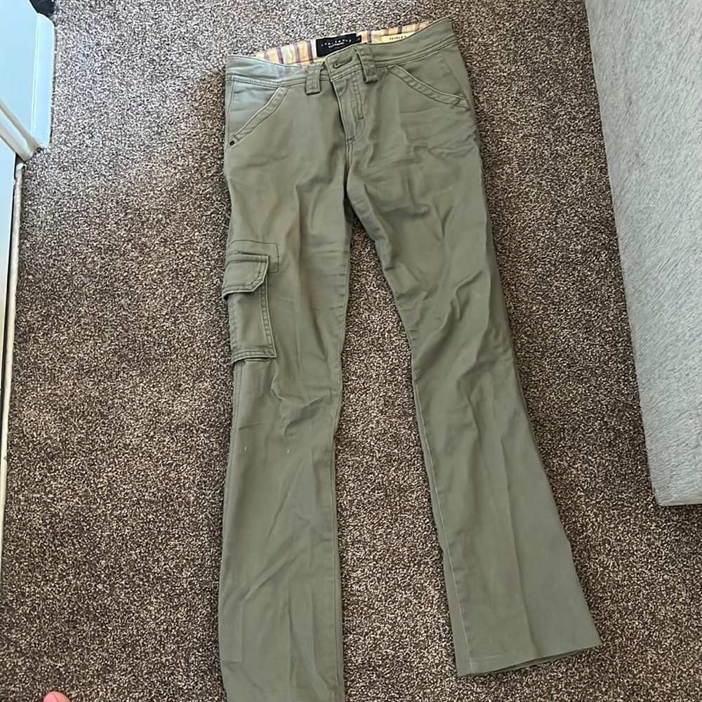 Sanctuary cargo pants size 25, green.